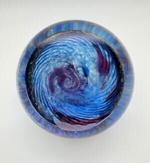 Glass Eye Studio GES Milky Way Galaxy Celestial Series Paperweight 2006 Signed
